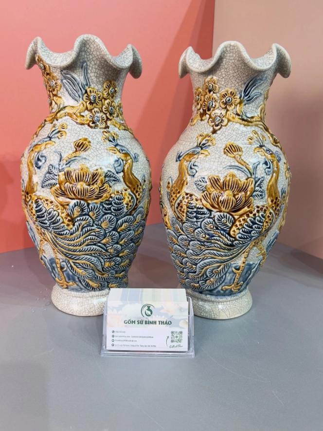 Lọ hoa thờ Bát Tràng 3